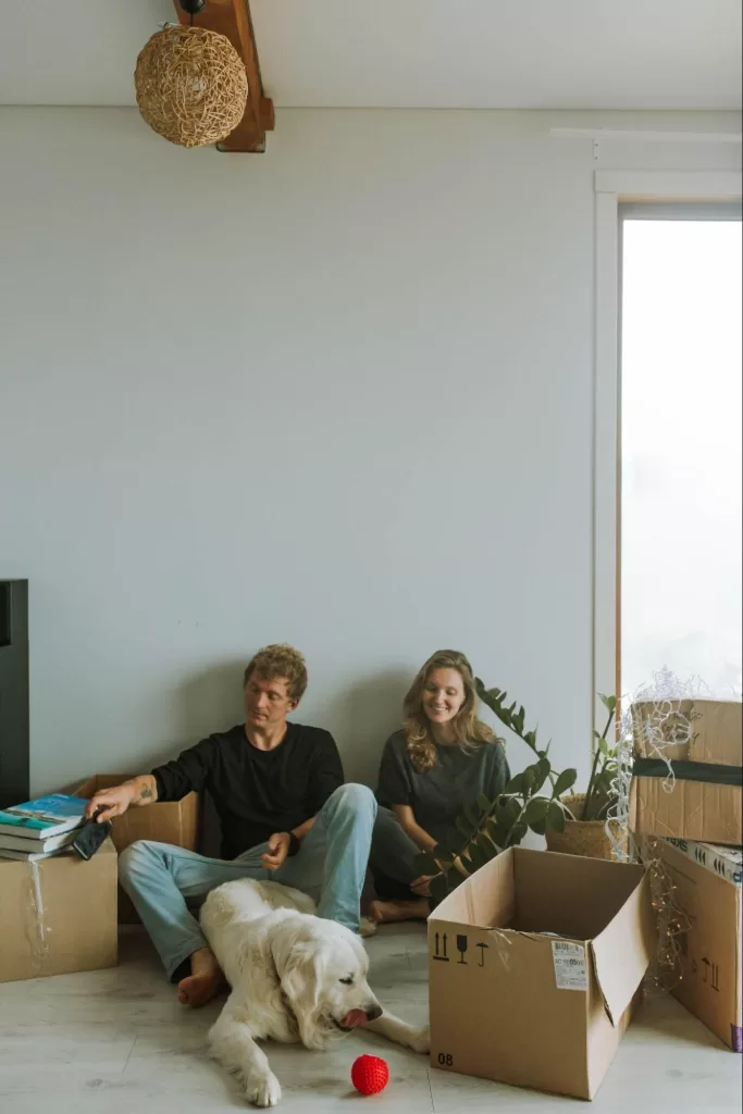 Tenants looking satisfied after moving into a new rental