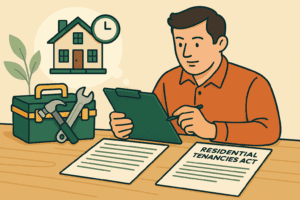 How Long Do Landlords Have to Fix Problems in Ontario? A Landlord's Guide to "Reasonable Time" 20250529_1006_Landlord Reviewing Tenancy Act_remix_01jwe5s1nnec2tp3yj1tqe3e9c